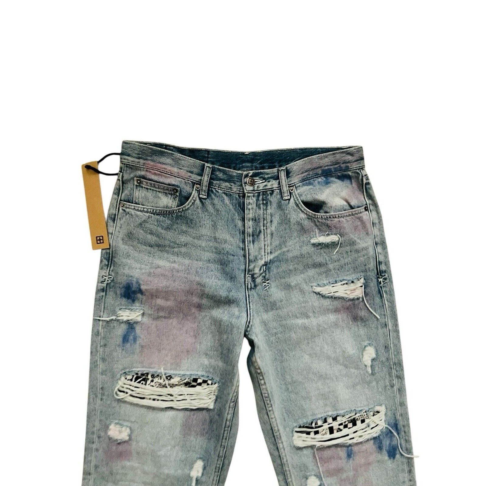 Ksubi Ksubi Jeans Mens Anti K++ Kolor Straight Blue Size 33/30 Size US 33 - 2 Thumbnail