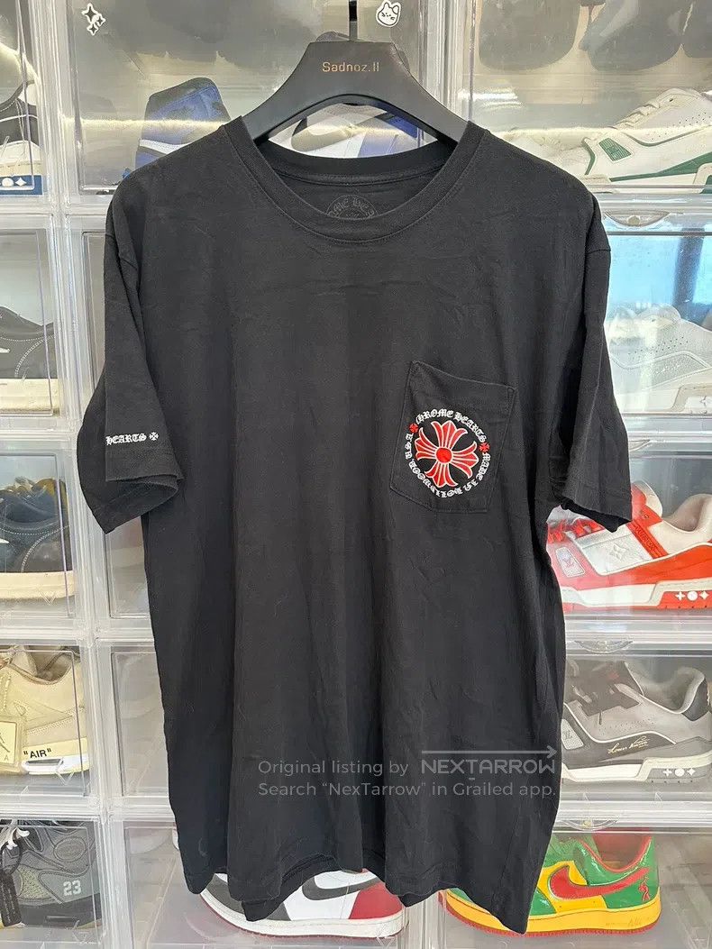 Chrome Hearts CHROME HEARTS Size XL Sanskrit circle red cross flower blac Size US XL / EU 56 / 4 - 1 Thumbnail