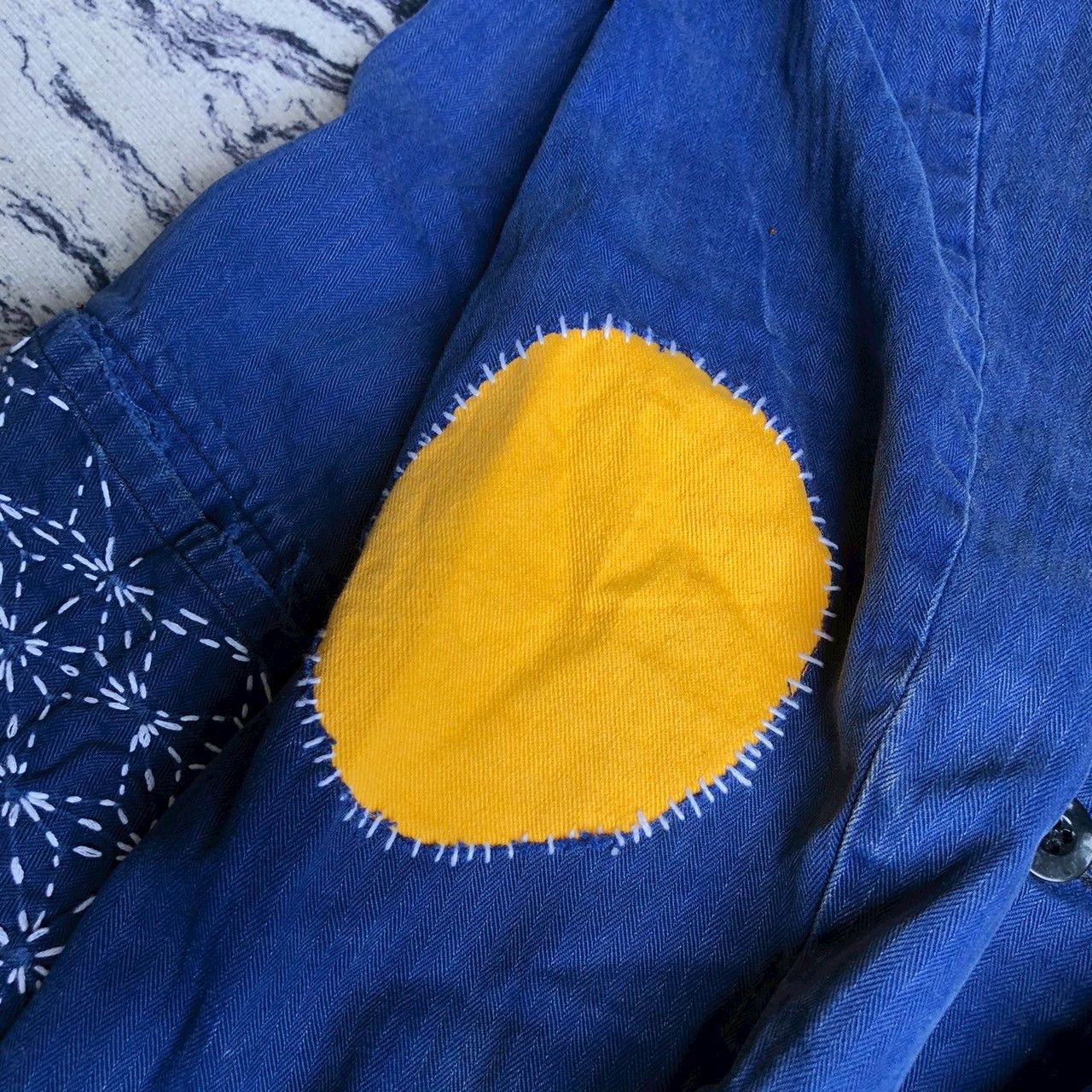 Vintage Vintage 1989 Indigo Work Jacket Sashiko Style Size US M / EU 48-50 / 2 - 12 Thumbnail
