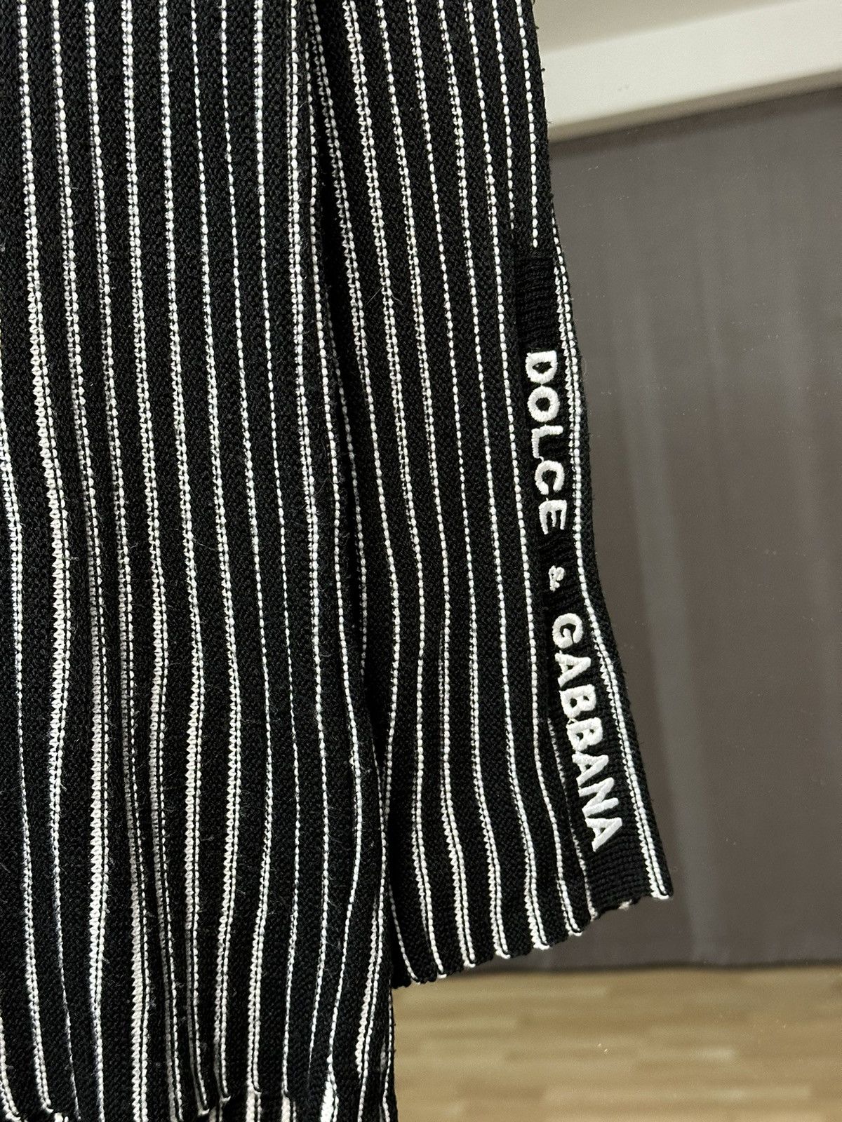 Vintage Vintage Dolce Gabbana Knitted Sweater Striped Ribbed Washed Size US L / EU 52-54 / 3 - 6 Thumbnail