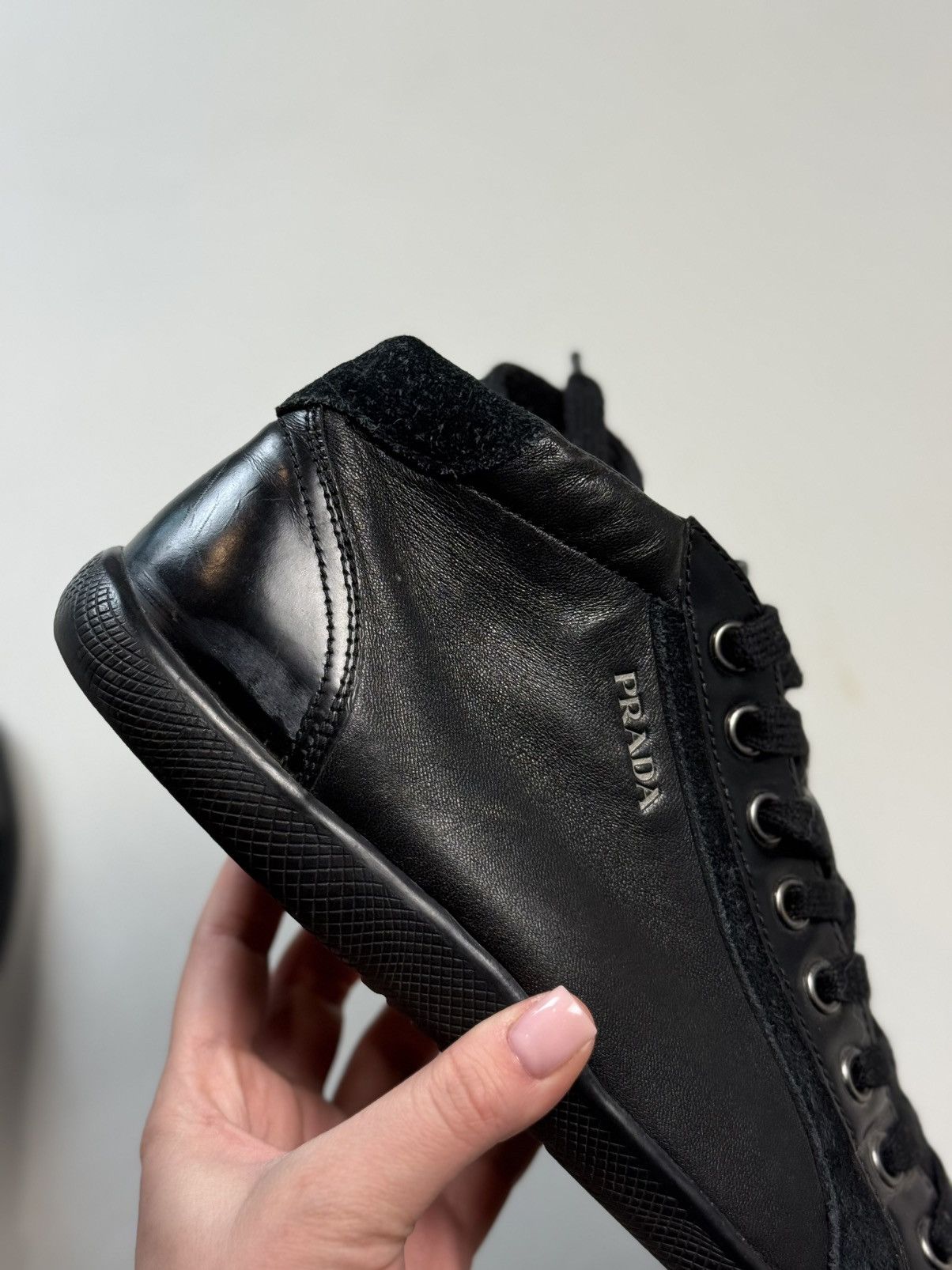 Prada Prada Men’s Leather Casual Mid Lace Up Sneakers Shoes Size US 10 / EU 43 - 18 Thumbnail