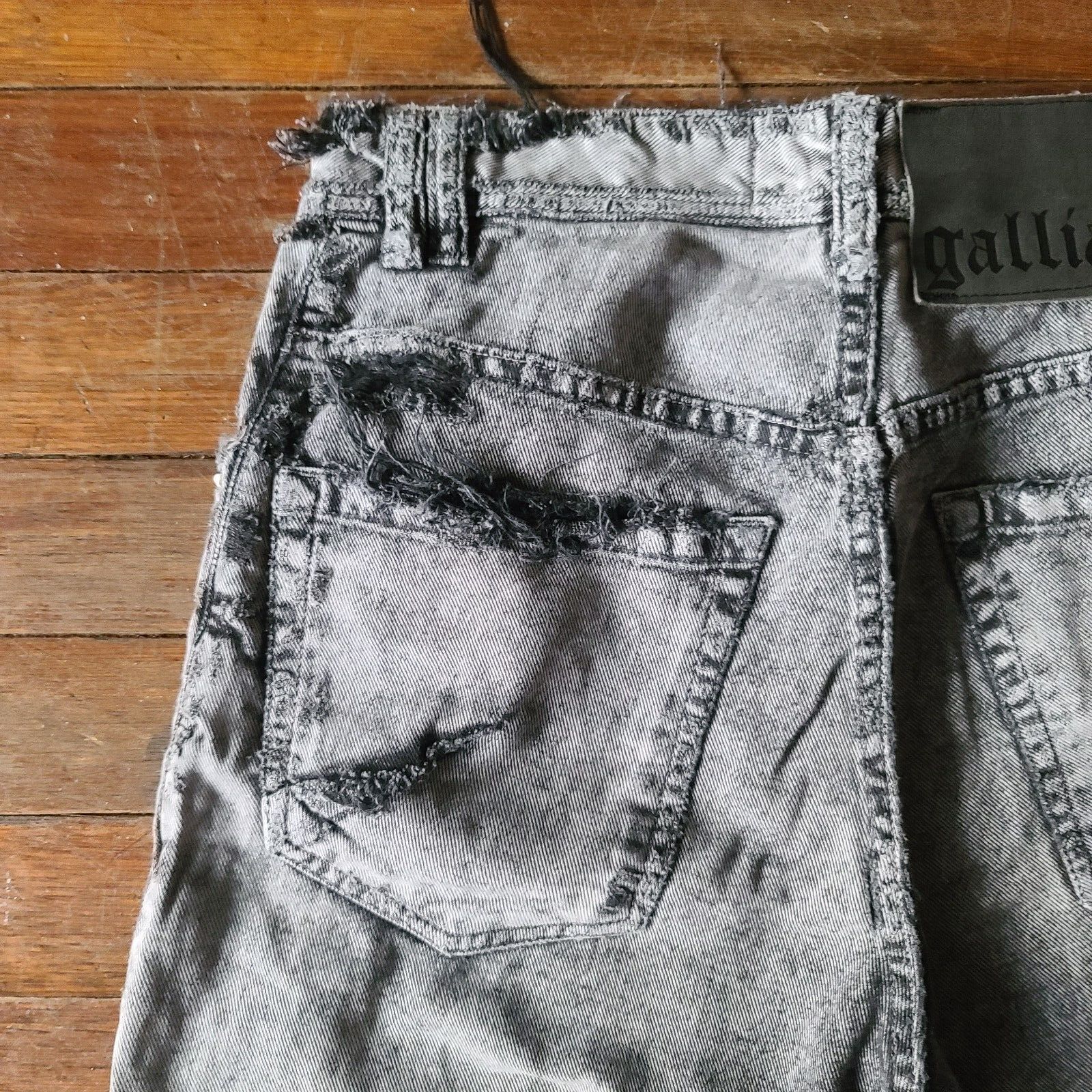 John Galliano Galliano spiked pocket crash denim Size US 30 / EU 46 - 5 Thumbnail