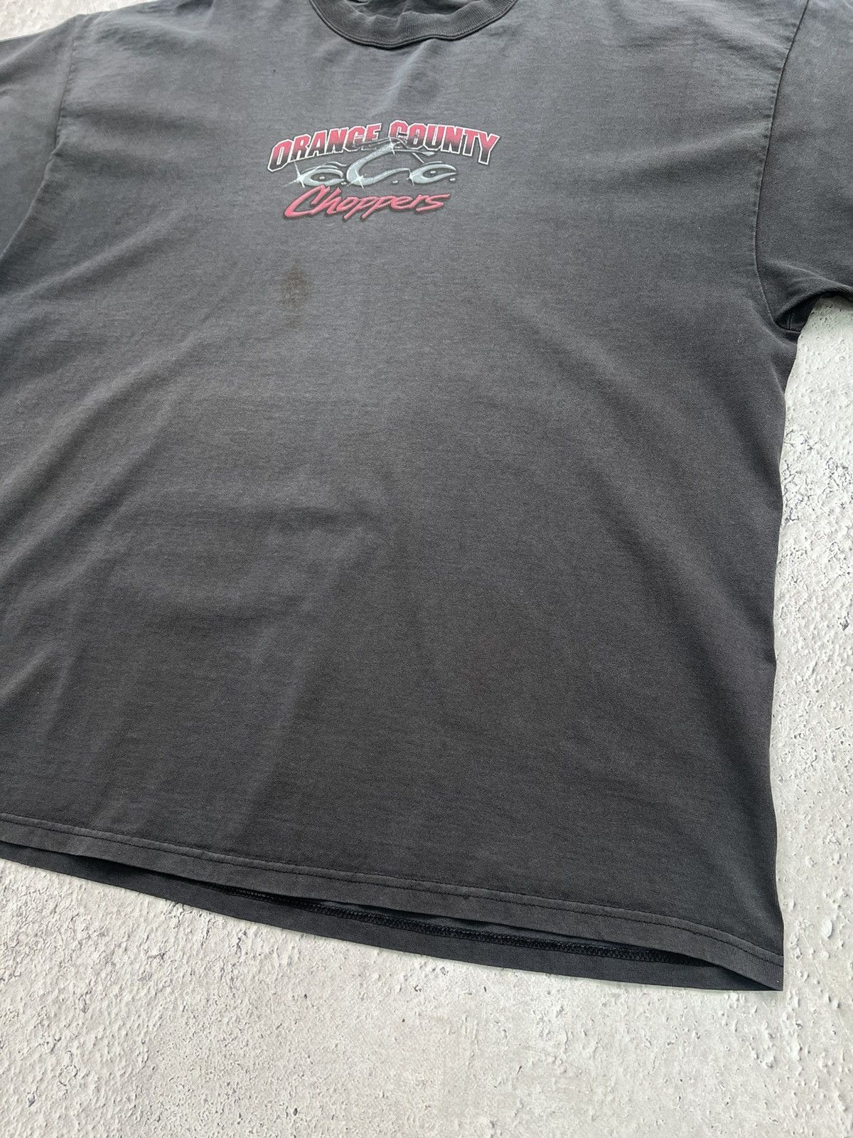 Vintage Sun faded Y2K Orange County Choppers Tee Boxy Fit Skater Size US XL / EU 56 / 4 - 7 Thumbnail