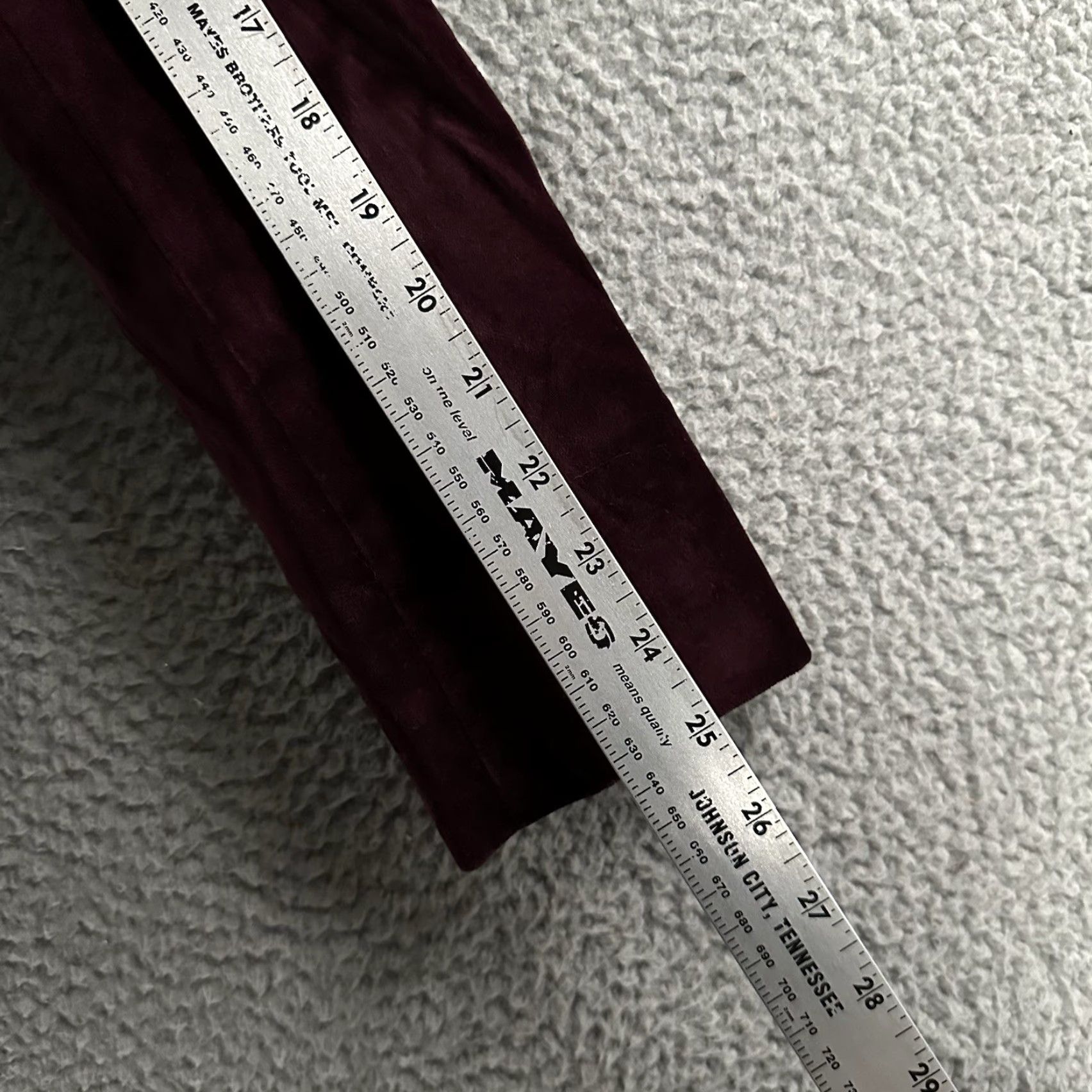 Talbots Talbots Blazer Burgundy 6P Petite Velvet Lined Cotton Military Style Women’s Jacket Lined Button A-Line Basic Jacket Size M / US 6-8 / IT 42-44 - 7 Thumbnail