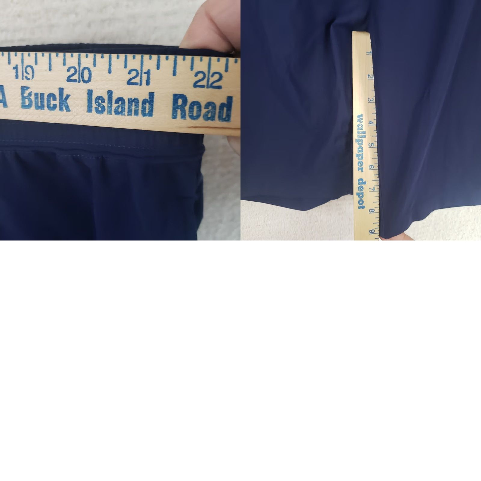 Rhone Rhone Athletic Running Shorts Men's 2XL Blue Drawstring Pockets 9in Inseam Stretch New Size US 39 - 10 Thumbnail