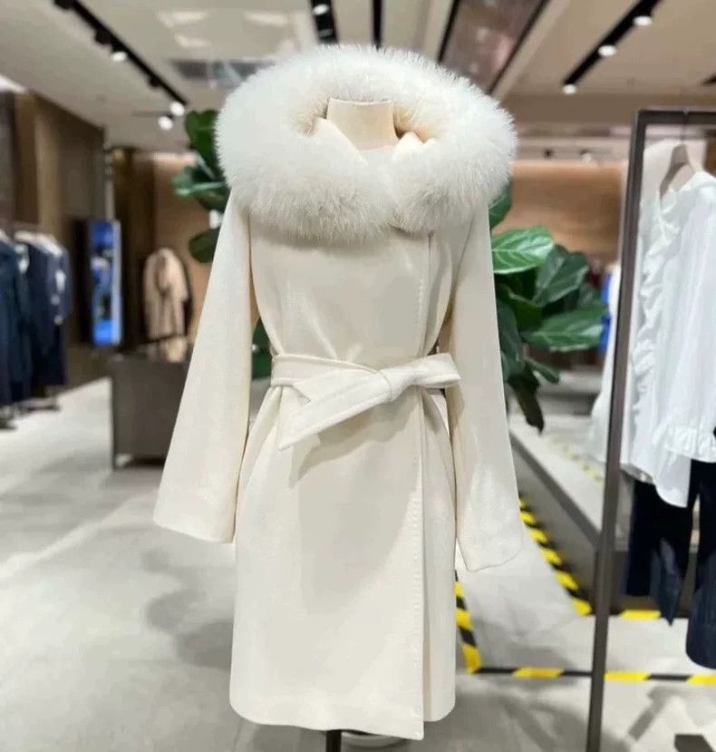 Max Mara Max Mara Classic mango snow white coat Size XS / US 0-2 / IT 36-38 - 7 Thumbnail
