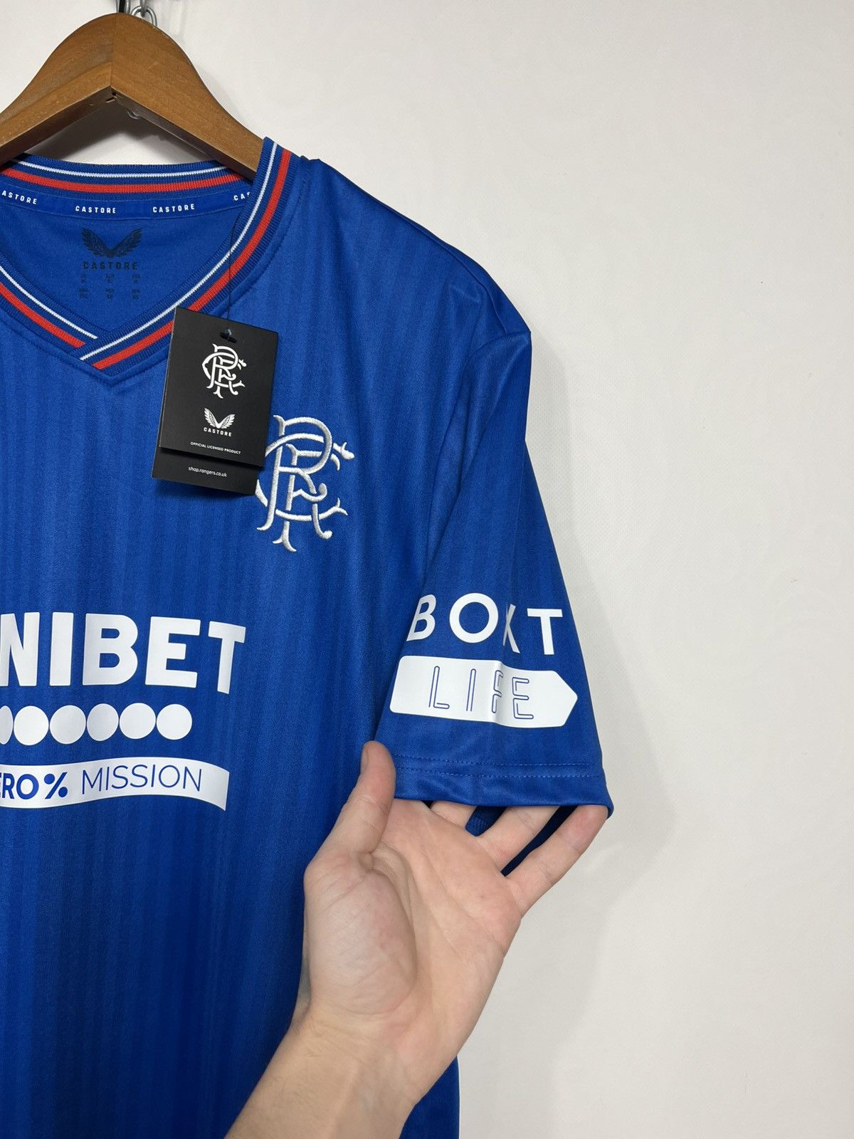 Castore Castore Glasgow Rangers 2023/24 Football Soccer Jersey Size US XL / EU 56 / 4 - 6 Thumbnail