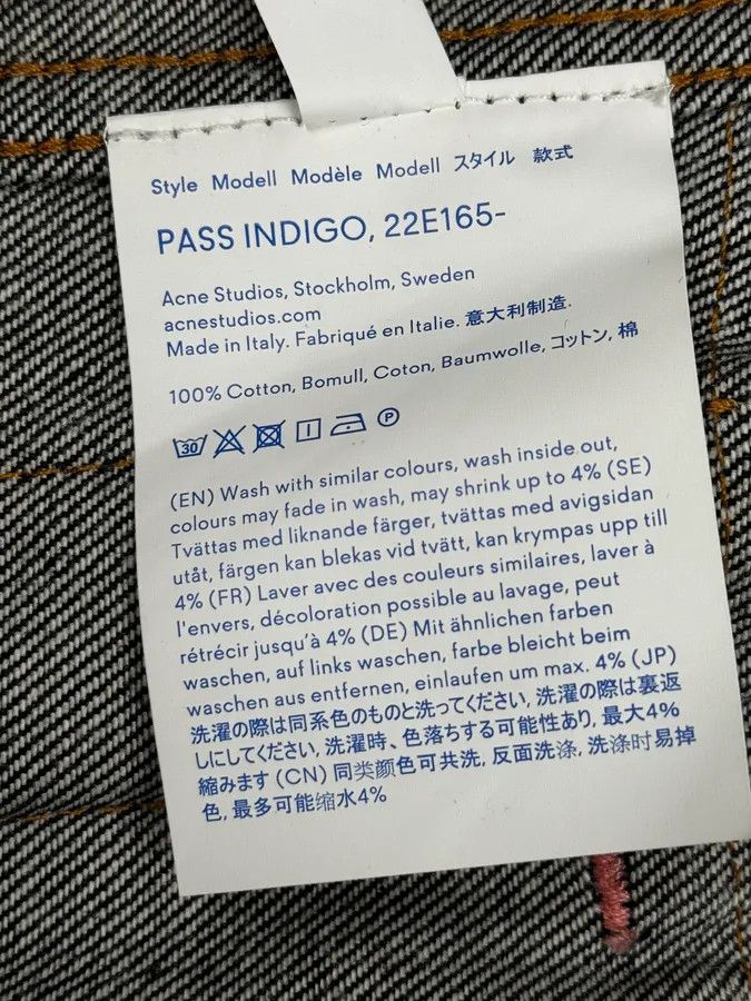 Acne Studios Acne Studios Bla Konst Pass Indigo Navy Brut Denim Jacket Size US M / EU 48-50 / 2 - 13 Thumbnail