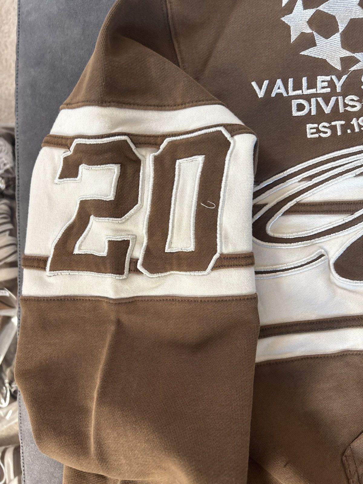 Vale Vale cursive colorblock hoodie brown Size US XL / EU 56 / 4 - 5 Thumbnail