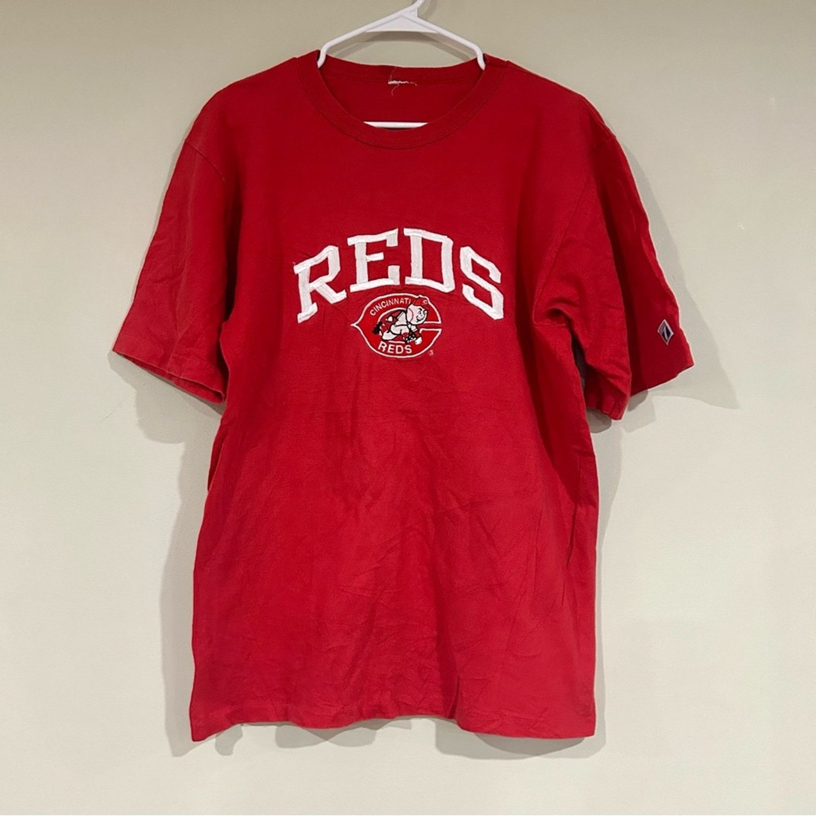 Logo 7 Vintage Cincinnati Reds Baseball Shirt Size US M / EU 48-50 / 2 - 1 Thumbnail