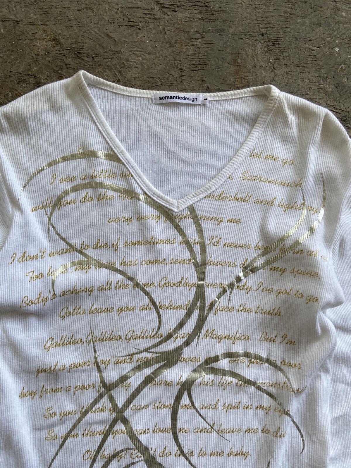 If Six Was Nine 2000s Semanticdesign - Vkei Style Poem Long Sleeve Shirt Size US L / EU 52-54 / 3 - 3 Thumbnail