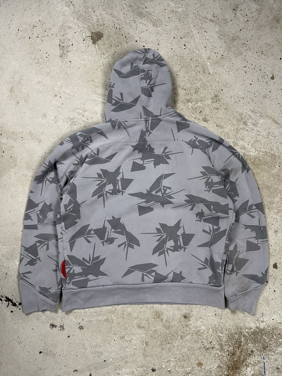 Nike Vintage Y2K Nike Air Grey Boxy Fit Hoodie Sweatshirt Swoosh Size US M / EU 48-50 / 2 - 2 Thumbnail