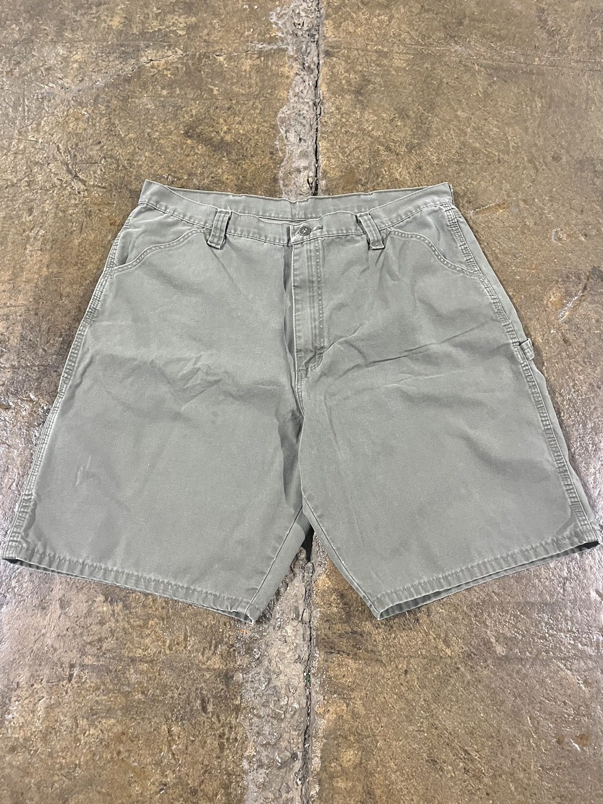 Carhartt × Vintage × Wrangler Crazy Y2K Carhartt Style Wrangler Carpenter Skater Shorts Size US 38 / EU 54 - 6 Thumbnail