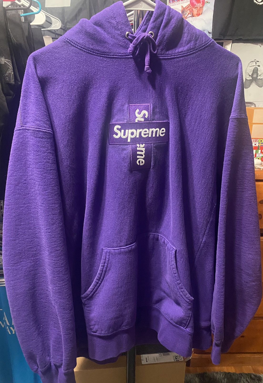 Supreme Supreme cross box logo hoodie | Grailed
