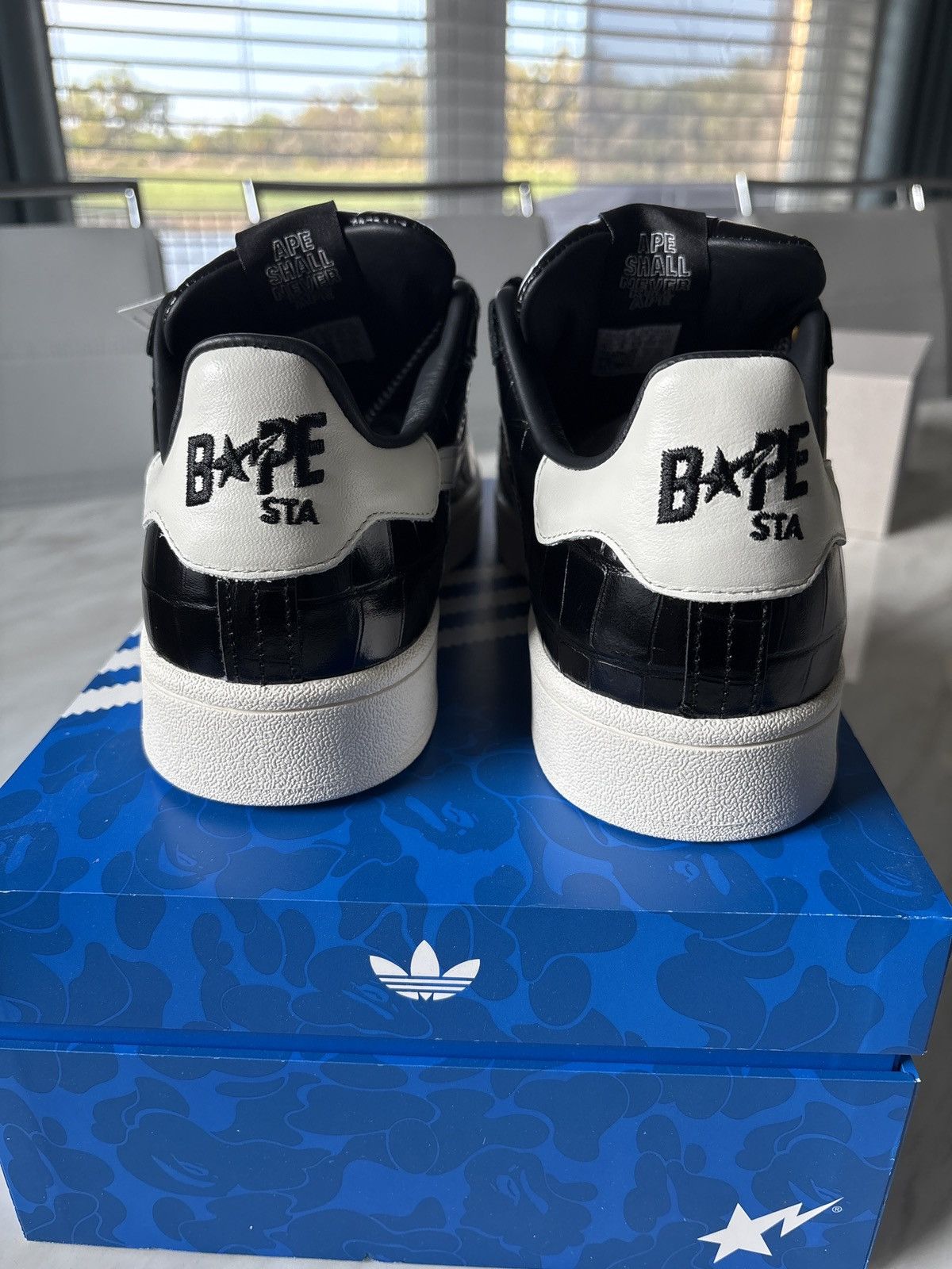Adidas Adidas Campus Bape World Cup Black White Size US 8.5 / EU 41-42 - 5 Thumbnail
