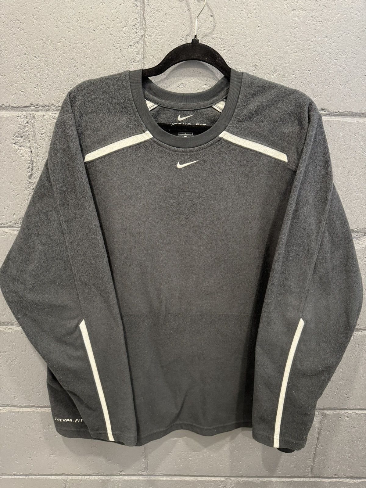 Nike Vintage Nike Center Swoosh Fleece Sweatshirt 2000s y2k boxy Size US L / EU 52-54 / 3 - 1 Thumbnail