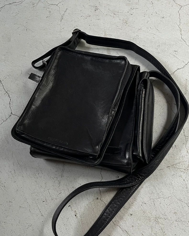 Helmut Lang HELMUT LANG size os 1990s lambskin multi-strap crossbody ba Size ONE SIZE - 2 Thumbnail