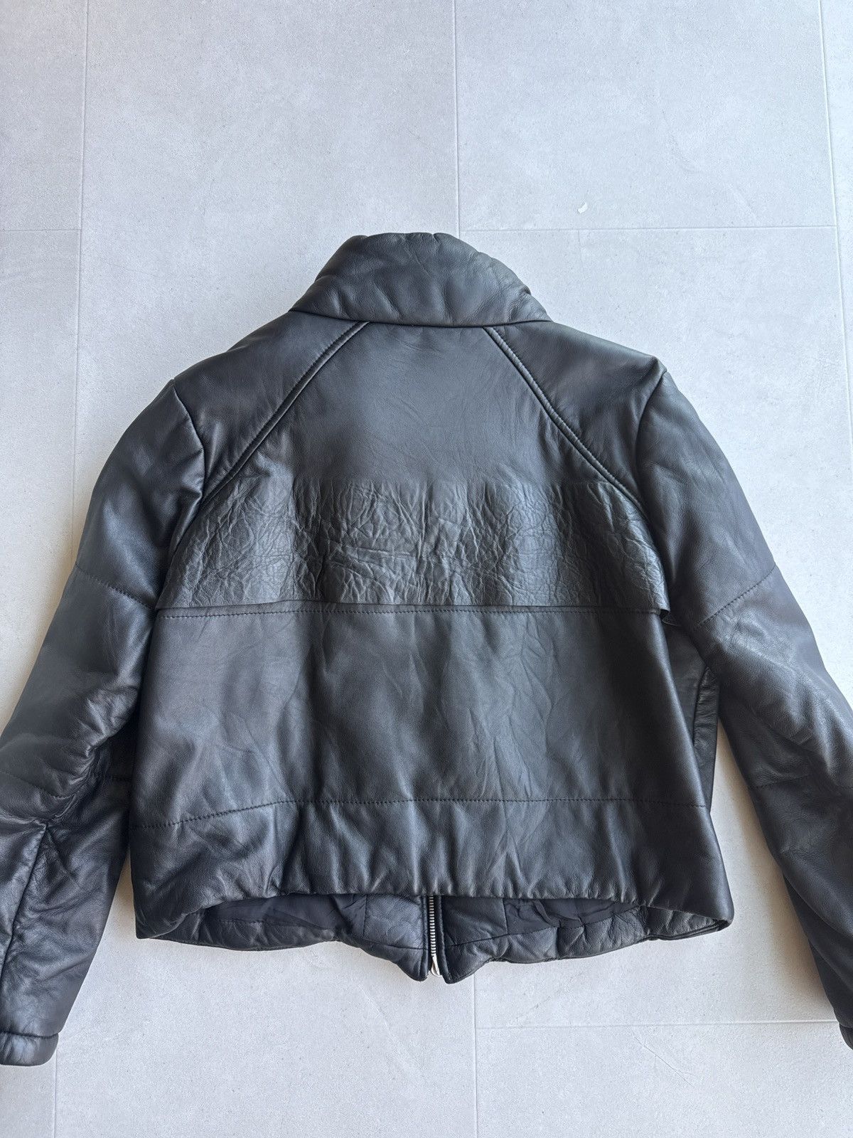 Rhude Rhude black leather puffer jacket sz L Size US L / EU 52-54 / 3 - 5 Thumbnail