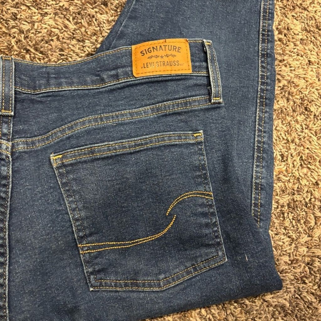 Levi's Signature by Levi Strauss Women's Blue Jeans Size 33" - 2 Thumbnail