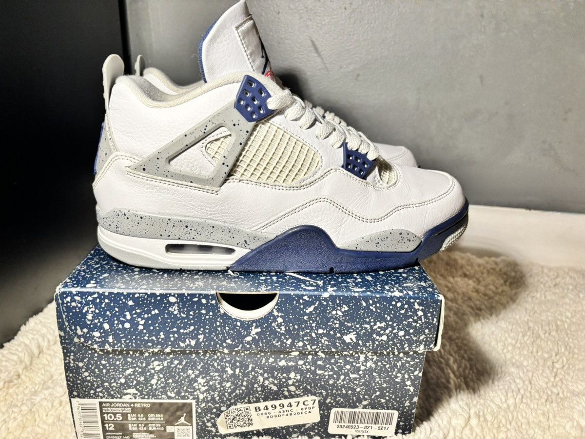 Jordan Brand Midnight Navy Air Jordan 4 Size US 10.5 / EU 43-44 - 4 Thumbnail
