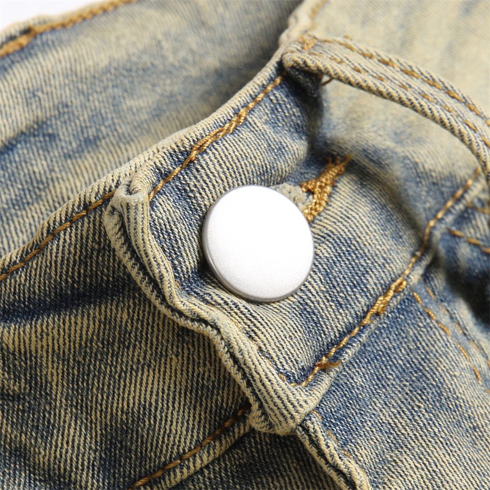 Designer × Japanese Brand Ripped Spliced Slim Jean Size US 38 / EU 54 - 7 Thumbnail