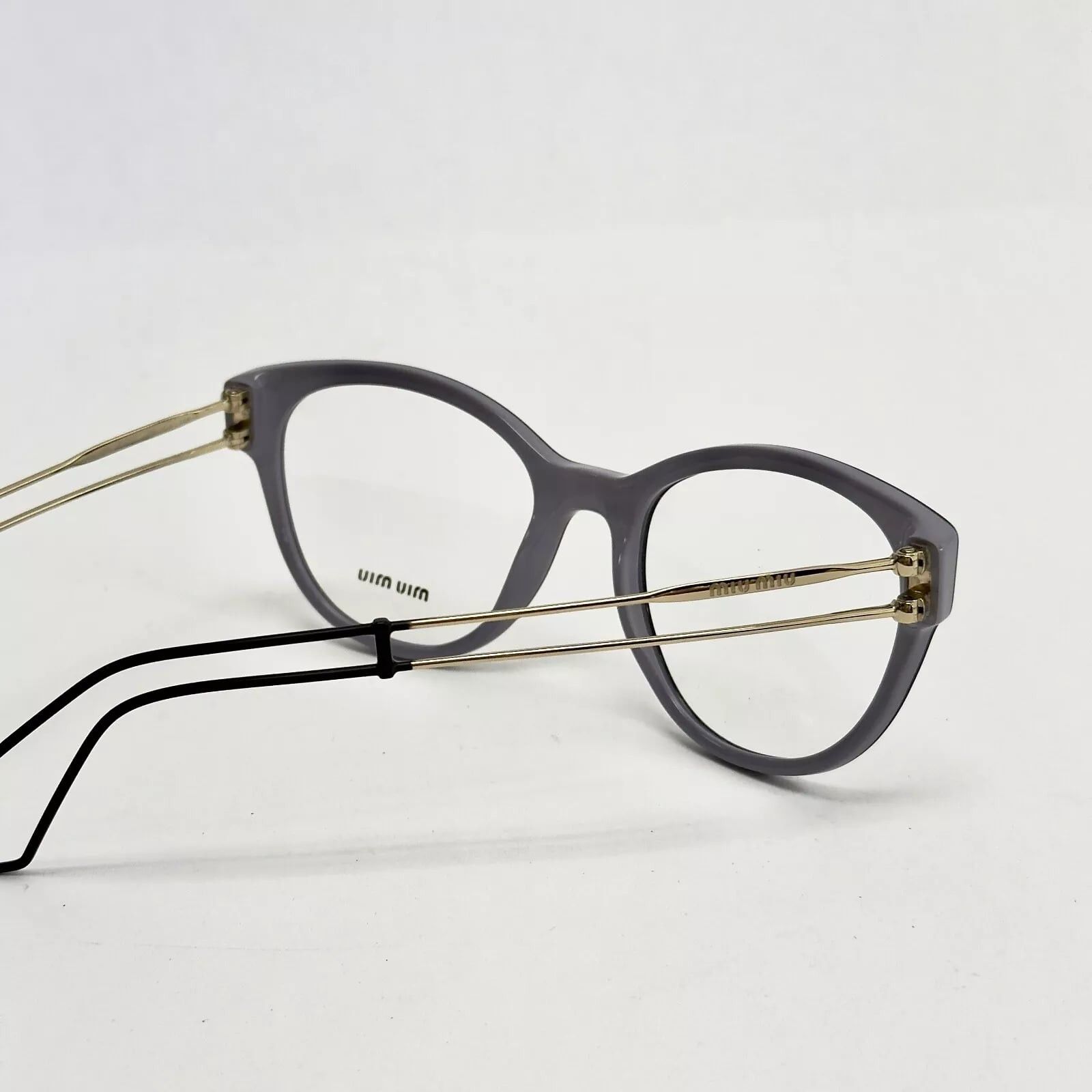 Miu Miu MIU MIU 03P MU03PV Lilac Violet Gold Optical Frame Size ONE SIZE - 2 Thumbnail