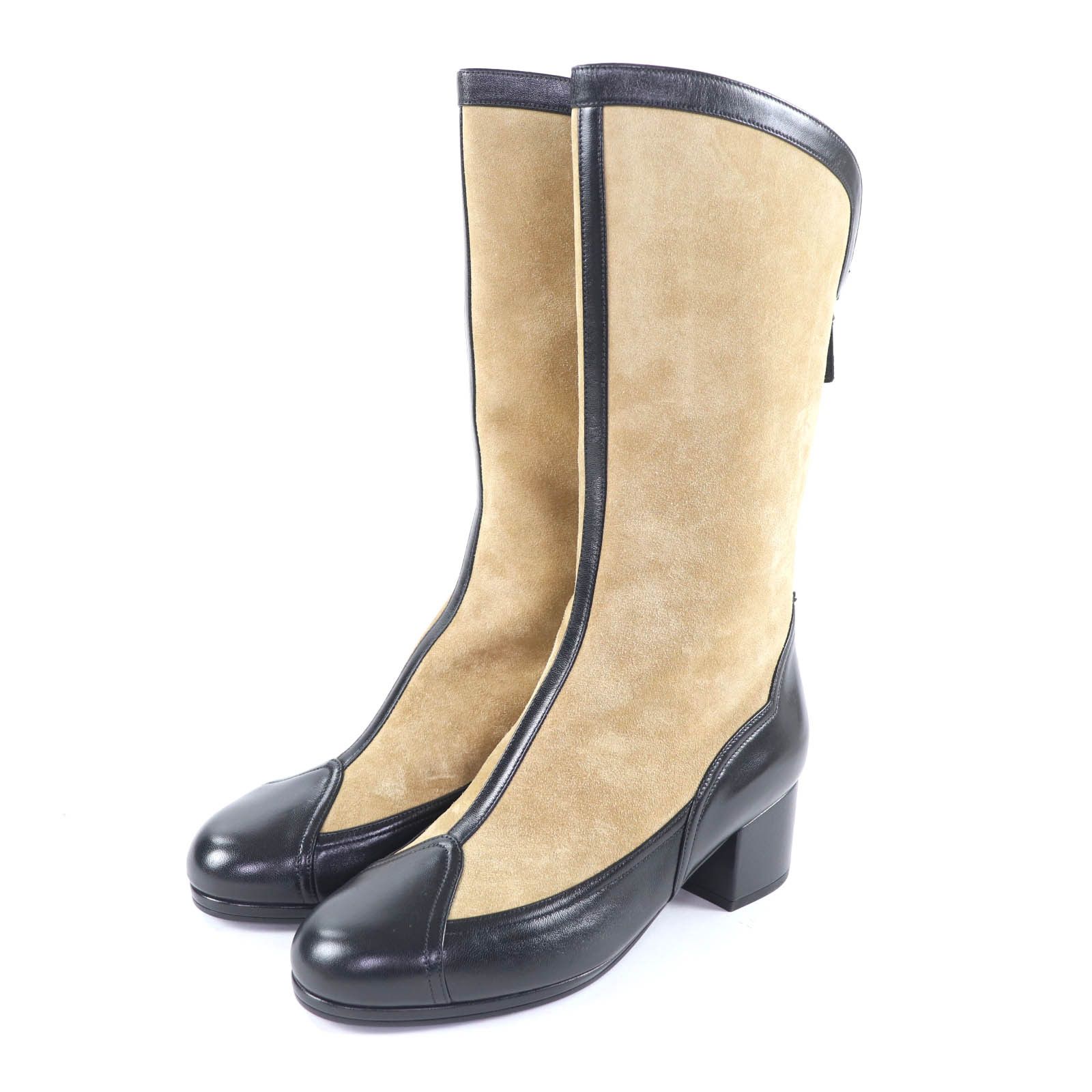 Chanel Chanel CHANEL Knee-high boots Suede Boots Leather Shoes G46591 DUTY FREE for USA Size ONE SIZE - 1 Thumbnail