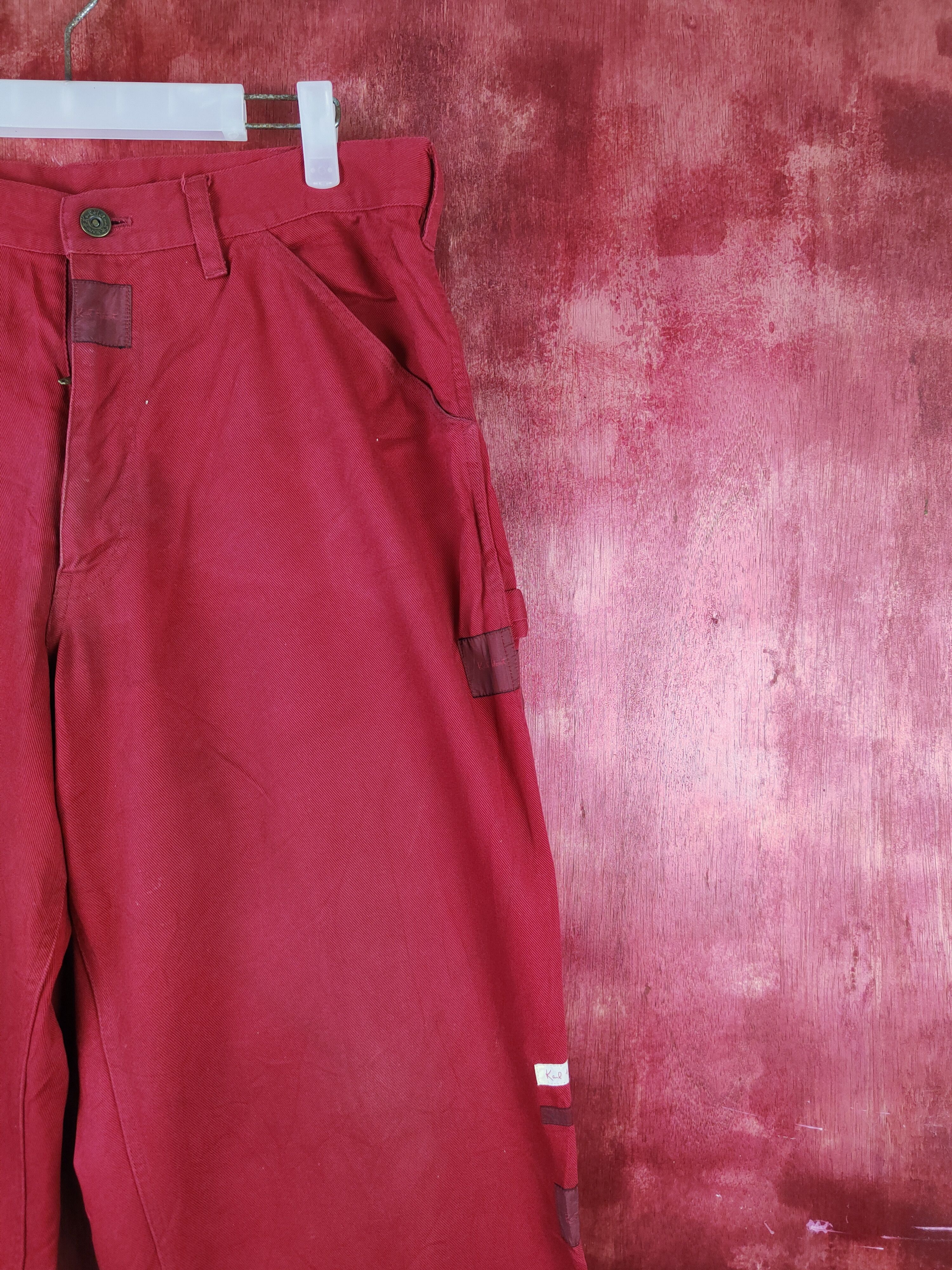 Japanese Brand Karl Helmut Red Multipocket Soft Denim #S1323 Size US 34 / EU 50 - 7 Thumbnail