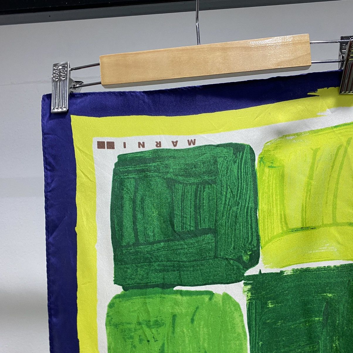 Designer × Marni ART💥 Marni Scarf Paint Silk Luxury Size ONE SIZE - 5 Thumbnail