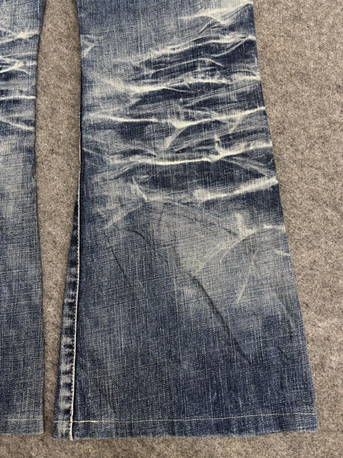 Tornado Mart 💥Bell Bottom💥Tornado Mart Crazy Claw Mark Denim F621 Size 33" - 18 Thumbnail