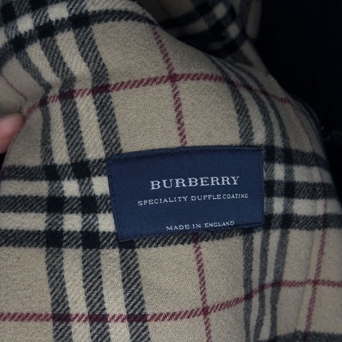 Burberry Burberry Duffle Black Wool Heavy Coat Nova Check Size US XL / EU 56 / 4 - 12 Thumbnail