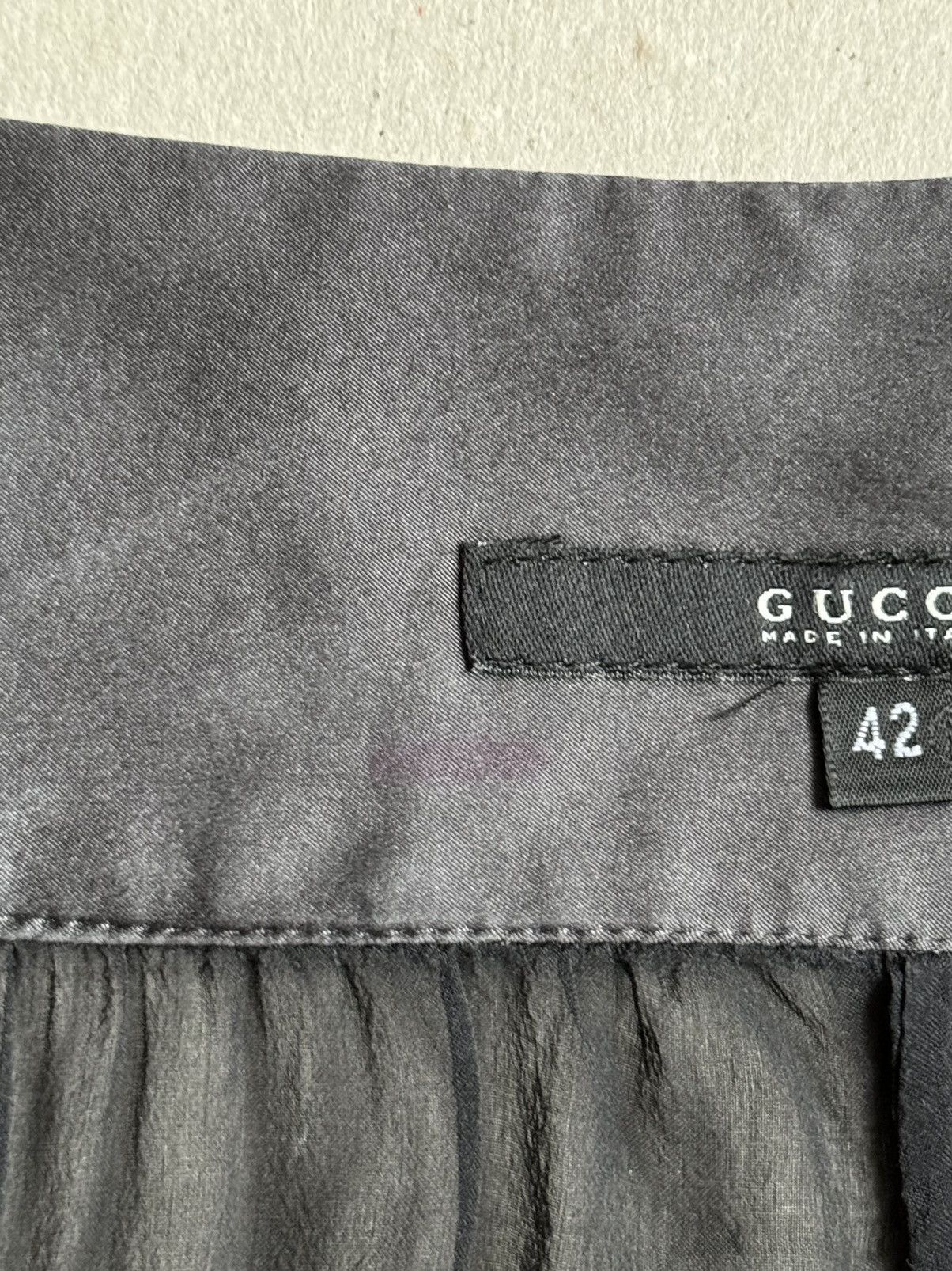 Gucci F/W 2003 runway Tom Ford for Gucci Black Silk corset blouse Size S / US 4 / IT 40 - 7 Thumbnail