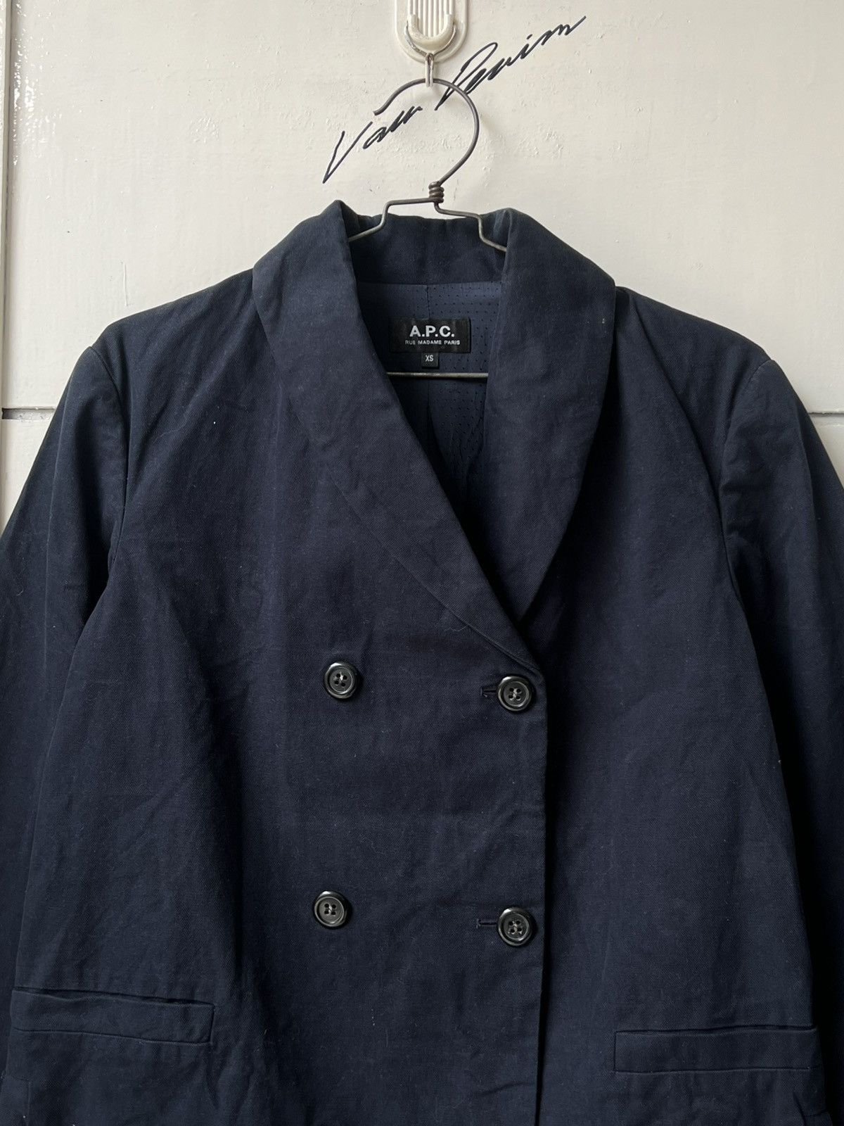 A.P.C. A.P.C Double-breasted Navy Suit Blazers Size US S / EU 44-46 / 1 - 12 Thumbnail