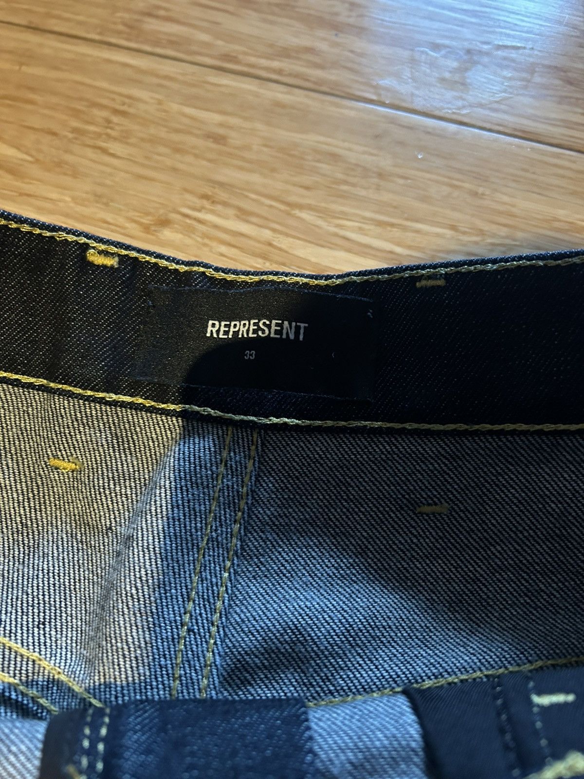 Represent Clo. Represent clo Baggy Raw Denim FW22 Size US 33 - 4 Thumbnail