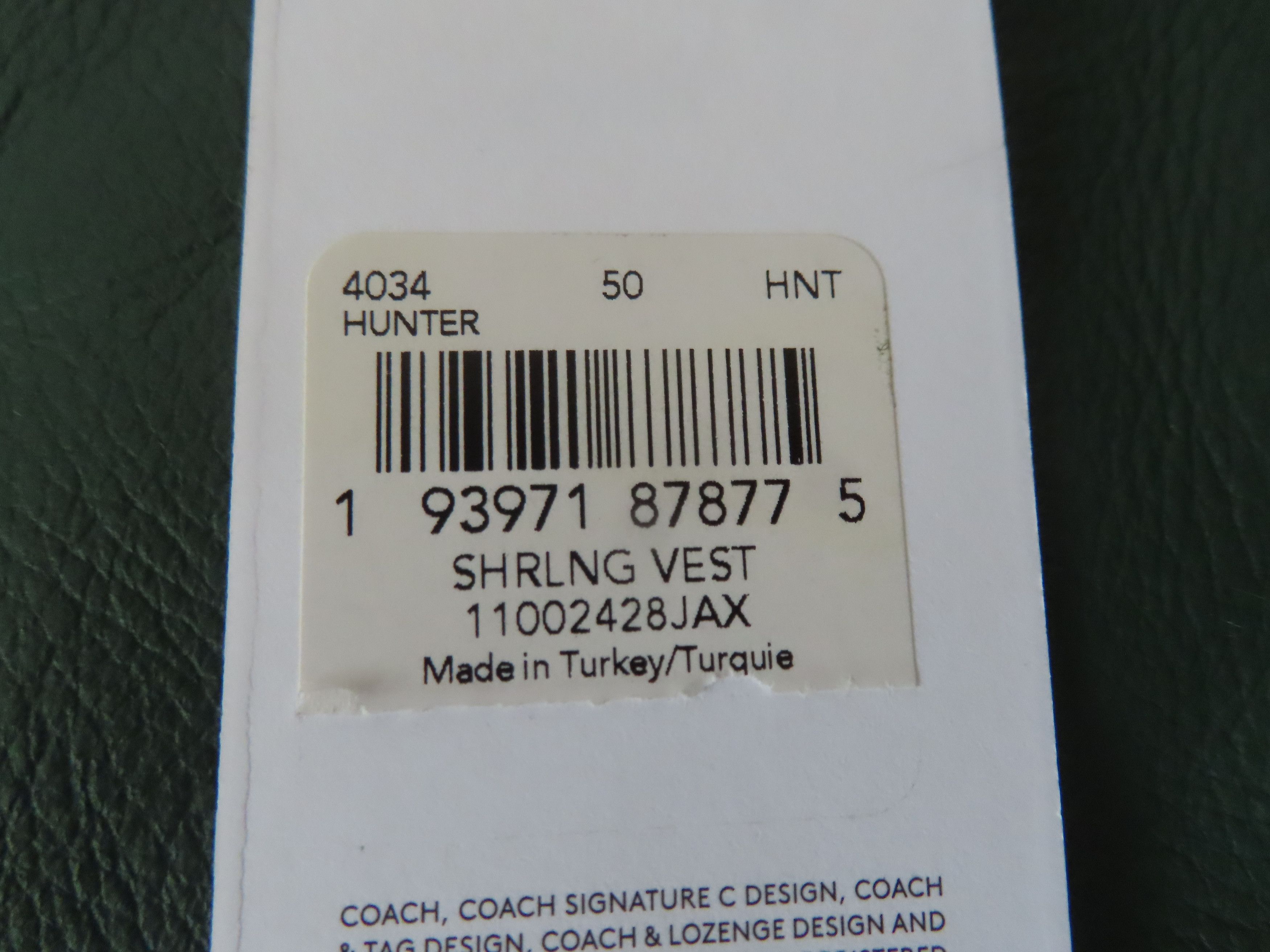 Coach × Designer Coach Shearling Vest - Hunter Green - Size 50 NWT Size US M / EU 48-50 / 2 - 8 Thumbnail