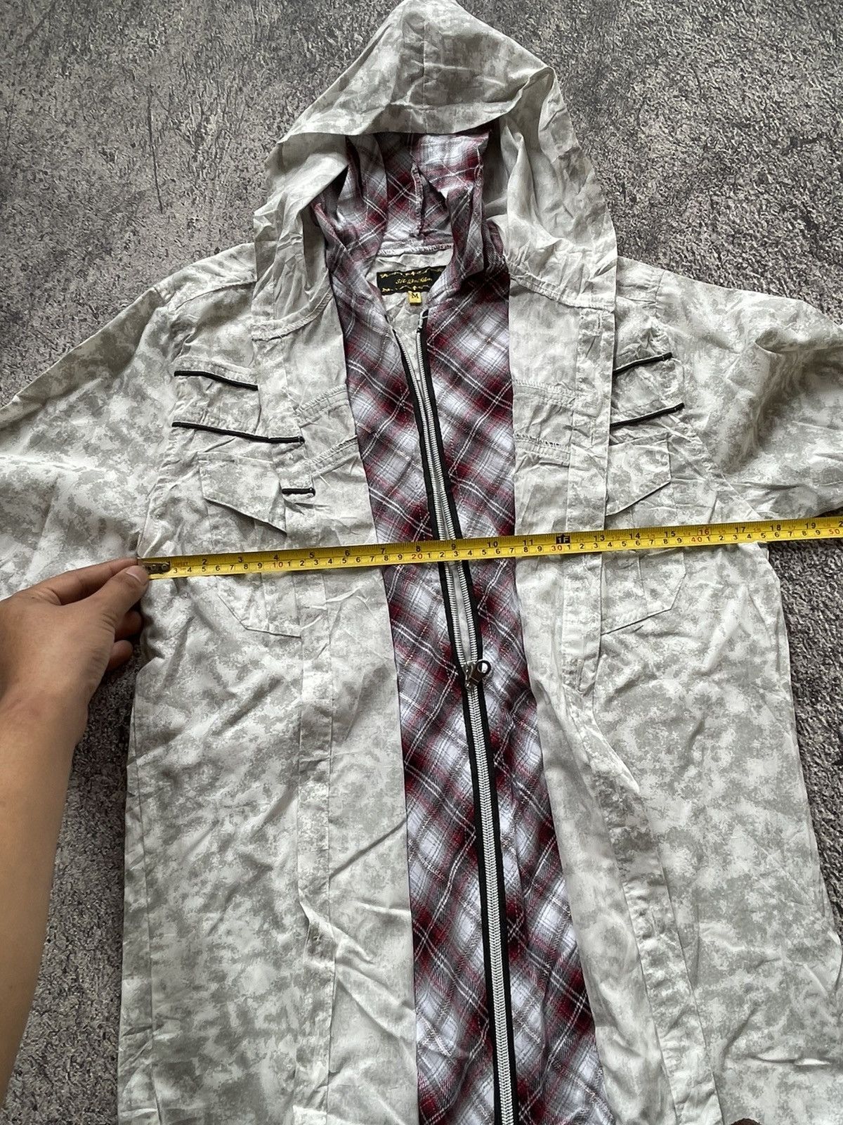 Japanese Brand Y2K 31040 Homme double layer acid wash shirt Size US M / EU 48-50 / 2 - 12 Thumbnail