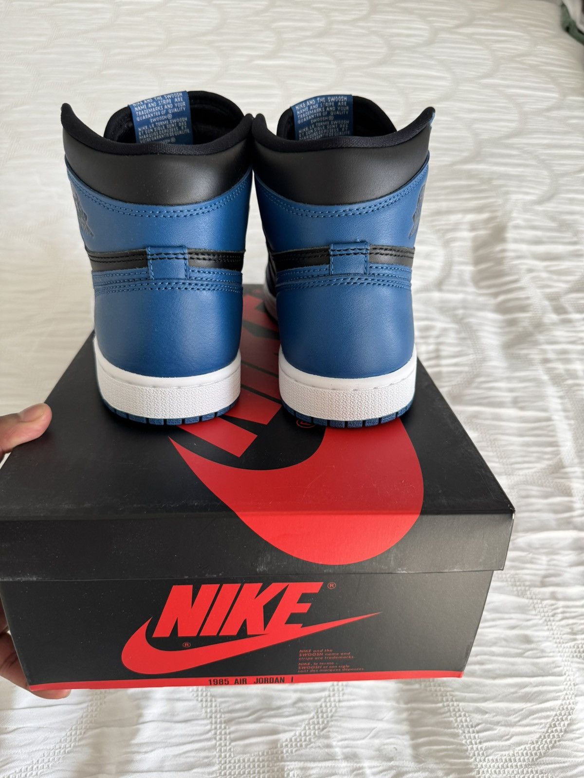 Jordan Brand Jordan Retro 1 High “Dark Marina Blue” Size US 7.5 / EU 40-41 - 4 Thumbnail