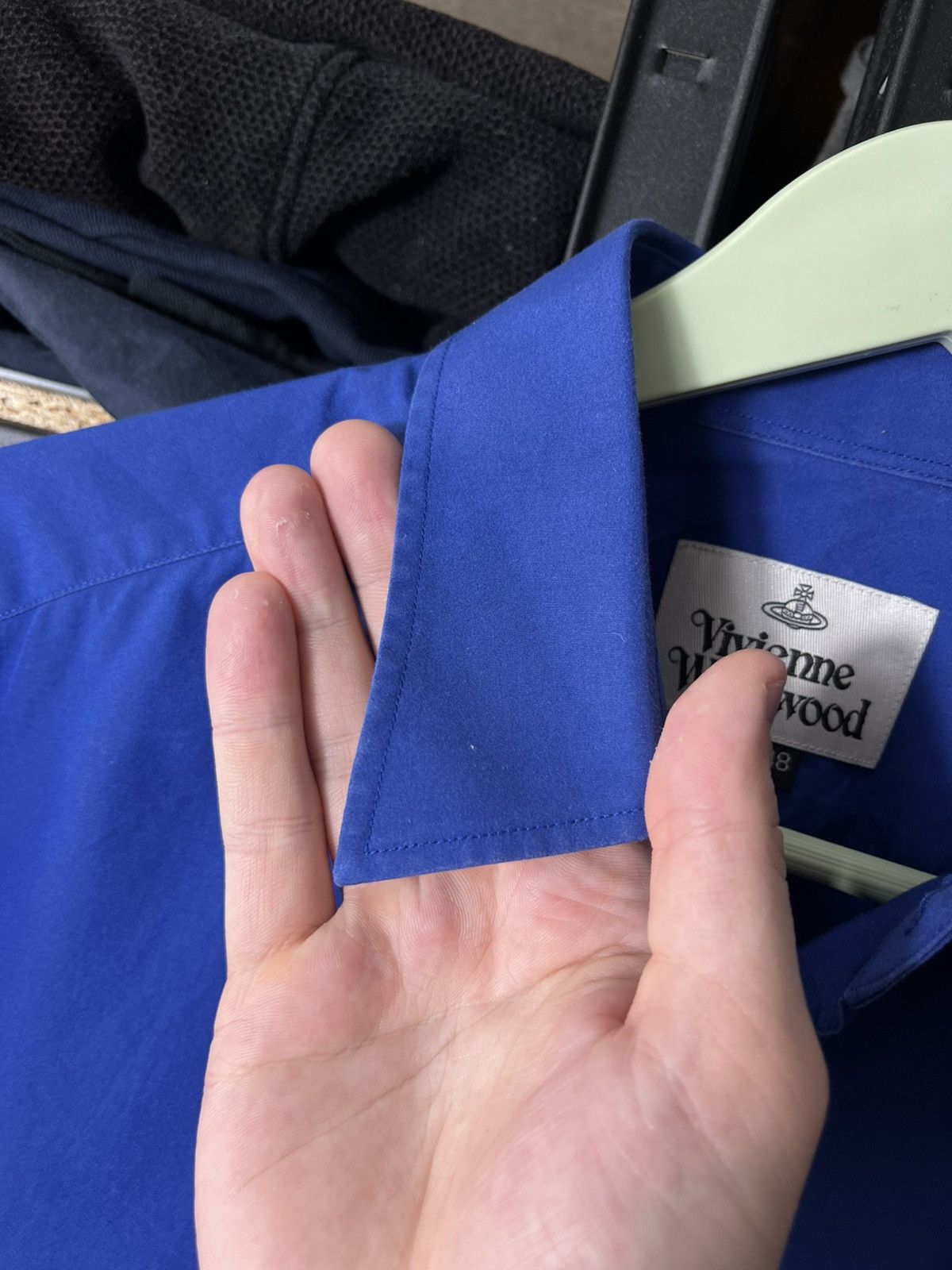 Vivienne Westwood Vivienne Westwood Blue Shirt Size 48 Orb Logo Button Up Size US M / EU 48-50 / 2 - 6 Thumbnail
