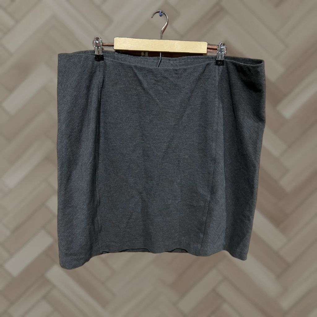 J. Jill J Jill Ponte Knit Pencil Skirt Womens 3X Gray Size 28" / US 6 / IT 42 - 1 Thumbnail