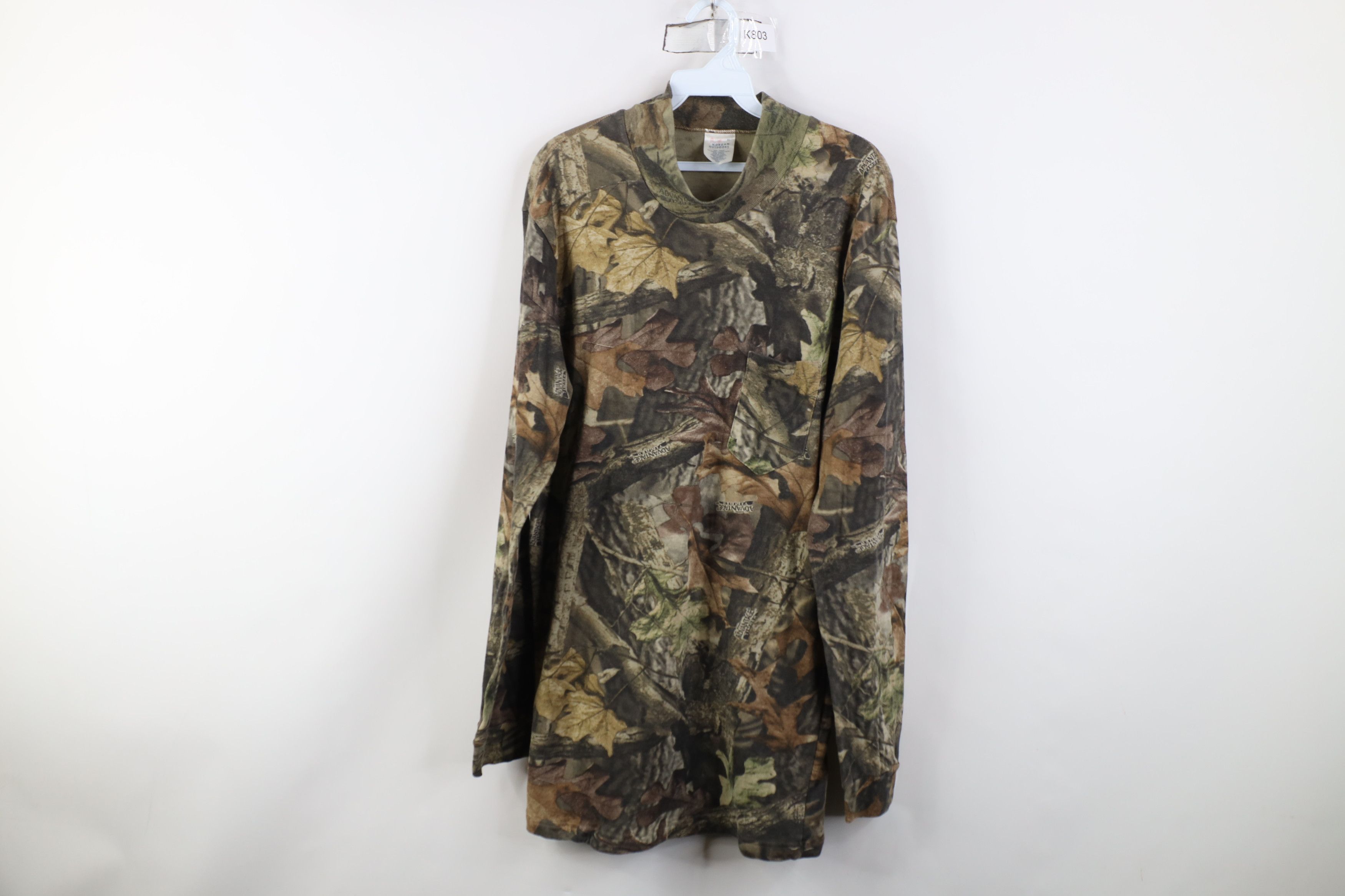 Vintage Vintage 90s Streetwear Mock Neck Long Sleeve T-Shirt Size US XL / EU 56 / 4 - 1 Thumbnail