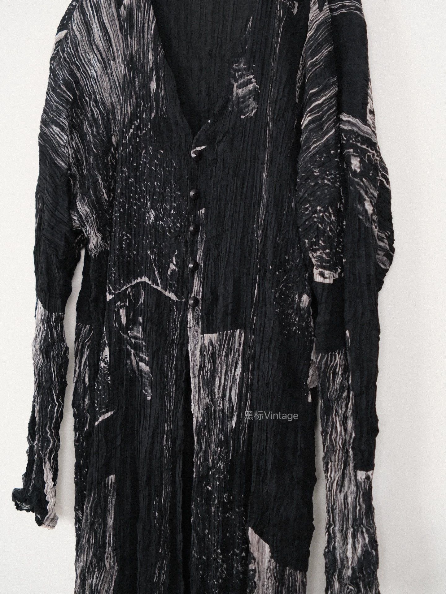 Issey Miyake Issey Miyake 96aw Archive Inkblot Pleat Cardigan Women's Size M / US 6-8 / IT 42-44 - 7 Thumbnail