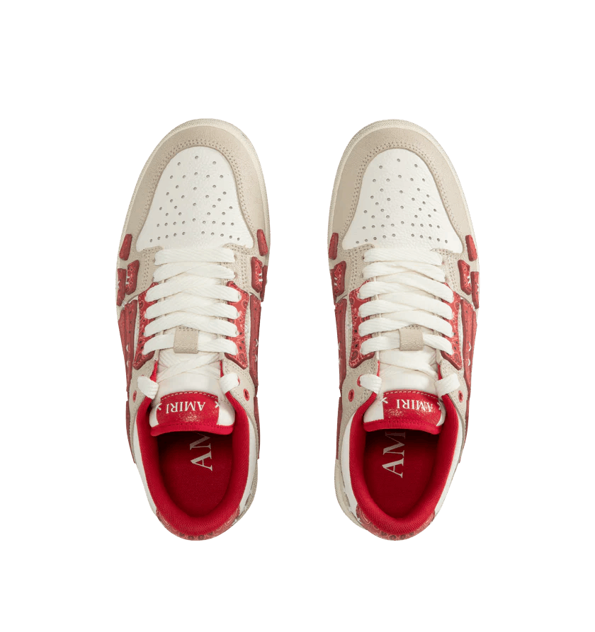 Amiri o1h1sh11225 Bandana Skel Top Low Sneaker in Red Size US 12 / EU 45 - 5 Thumbnail