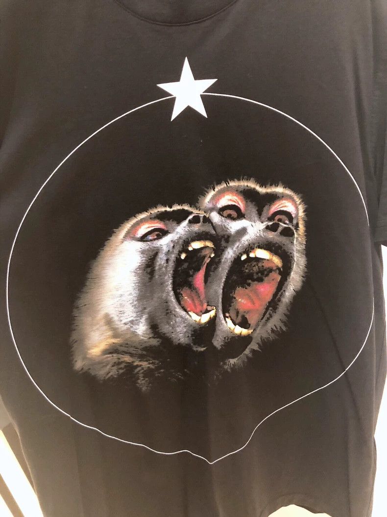 Givenchy Givenchy Gay Monkey, Double Monkey Short-sleeved T-shirt Size US L / EU 52-54 / 3 - 3 Thumbnail
