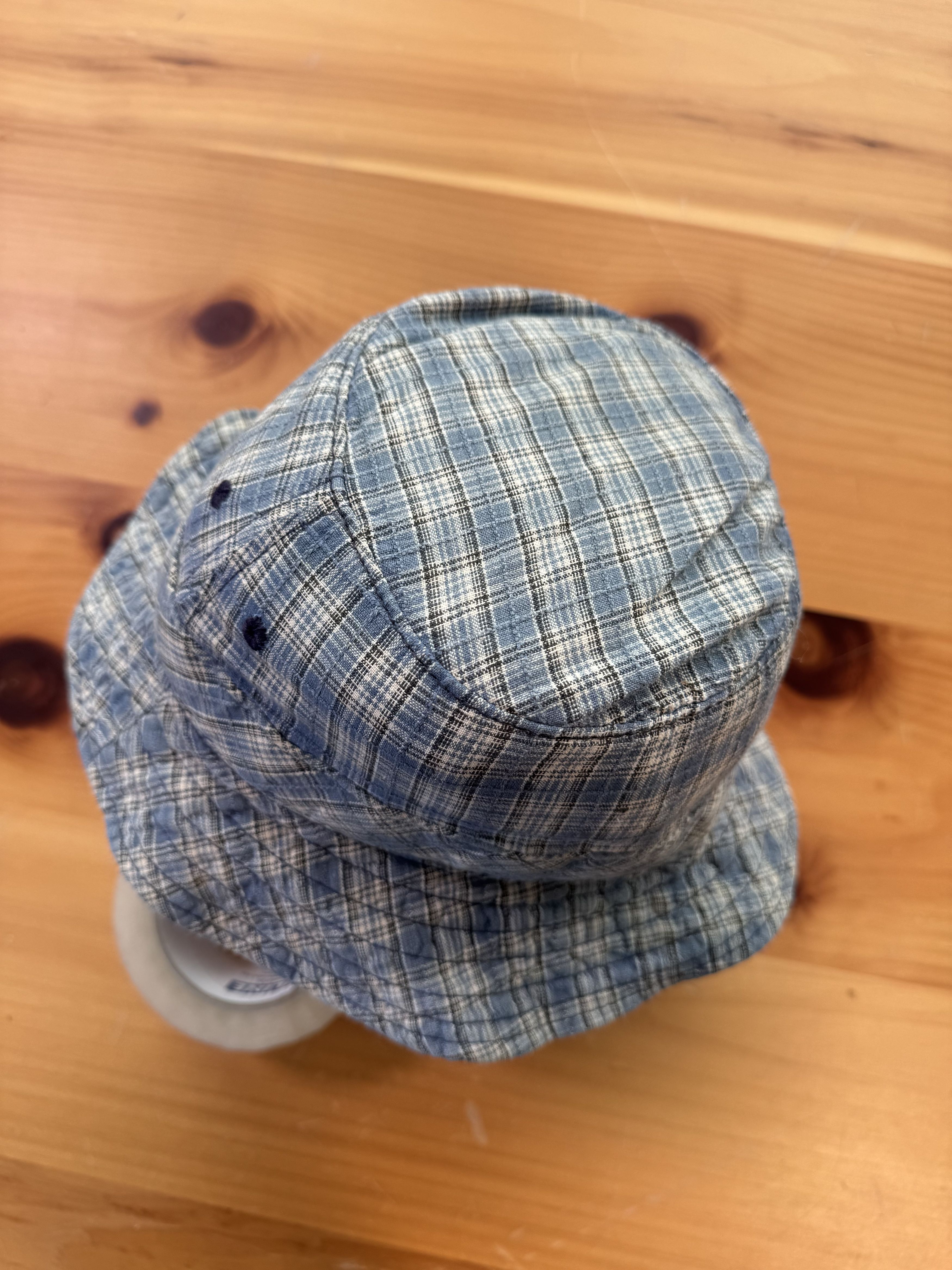 Nike Vintage 90's Nike Plaid Bucket Hat Size ONE SIZE - 6 Thumbnail