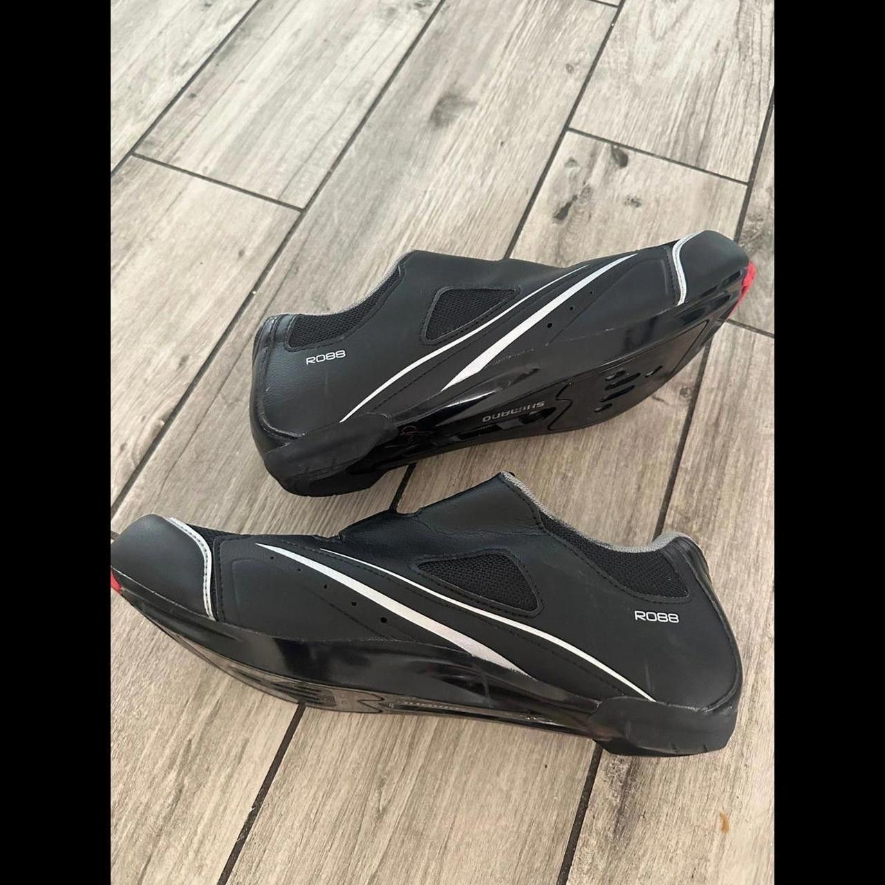 Designer Used Black Shimano Road Cycling Size US 12 / EU 45 - 1 Thumbnail