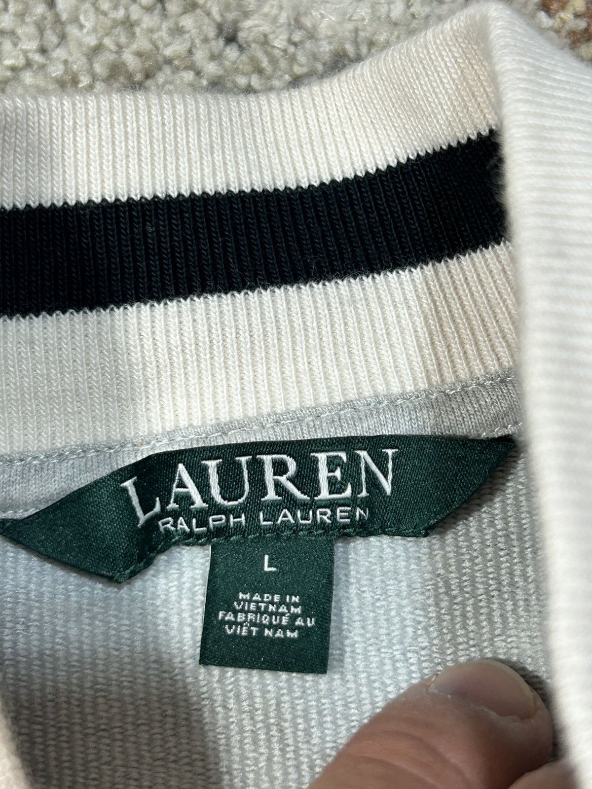 Lauren Ralph Lauren Lauren Ralph Lauren Grey Zip Track Jacket Size L / US 10 / IT 46 - 3 Thumbnail