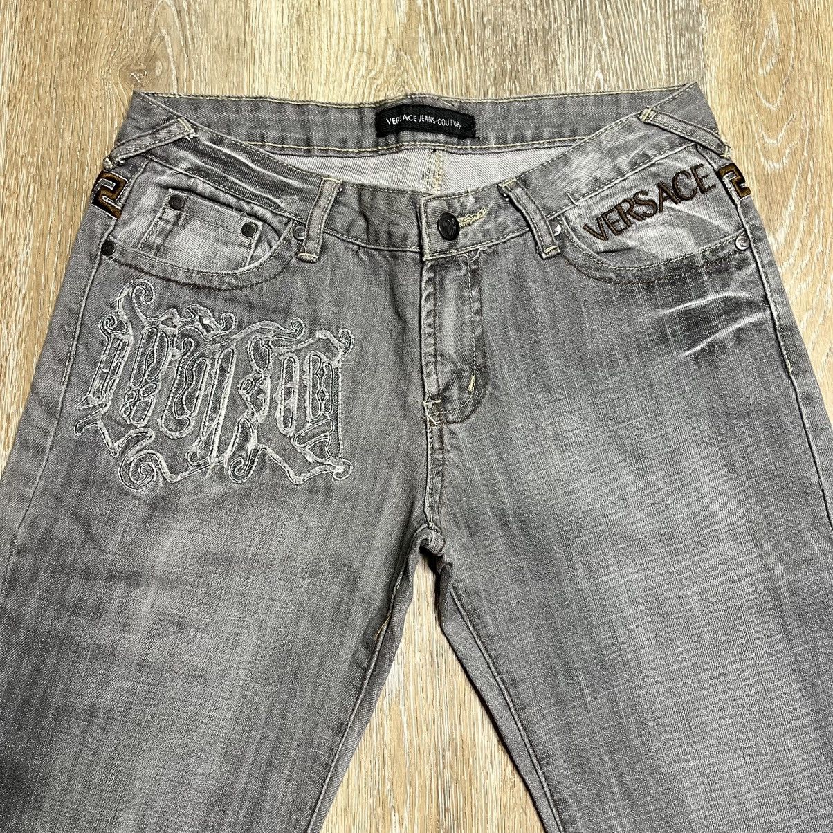 Designer × Versace Jeans Couture × Vintage 90s versace medusa jeans Size US 30 / EU 46 - 4 Thumbnail