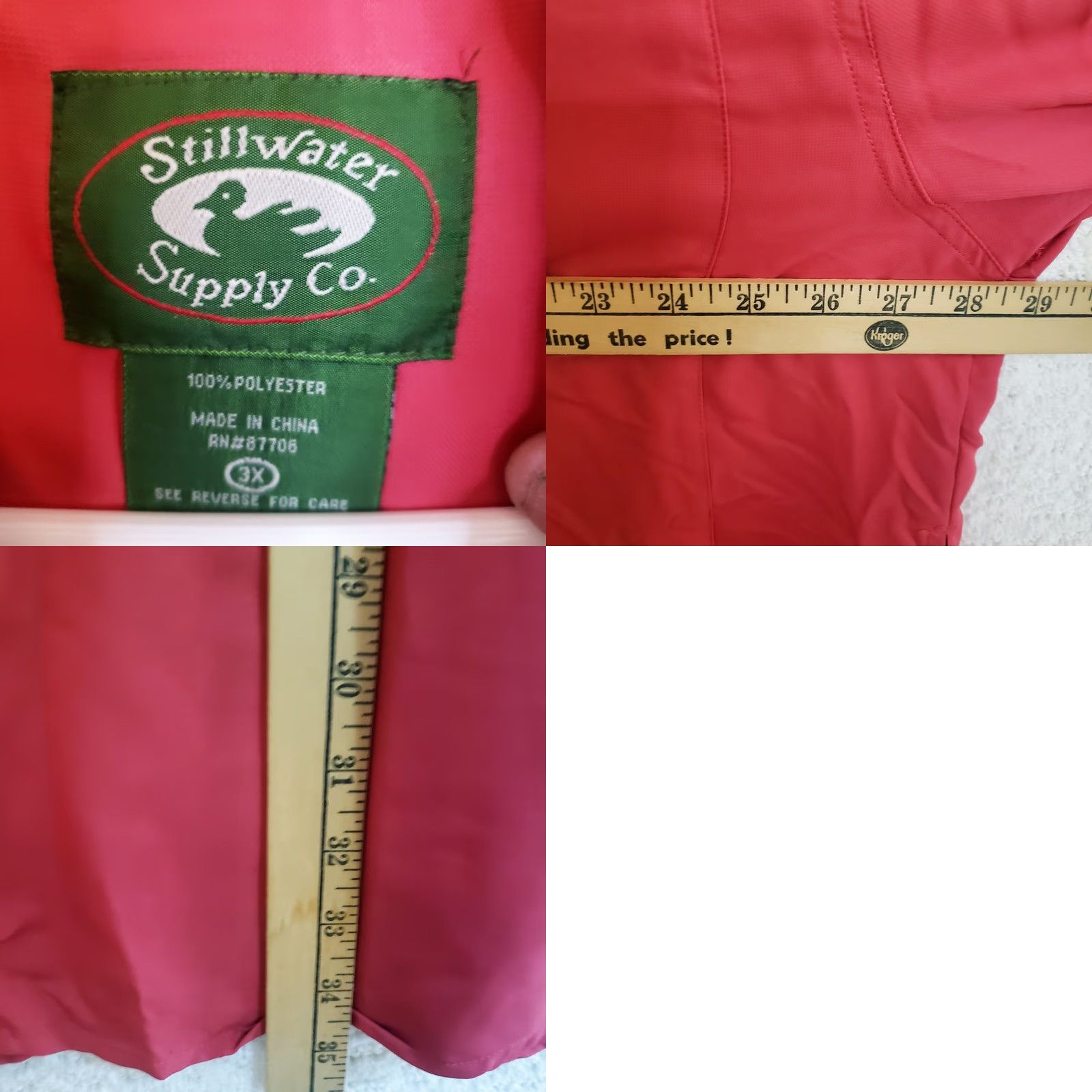 Vintage Stillwater Supply Co Men's Short Sleeve Button Up Vented Fishing Shirt Red 3XL Size US XXL / EU 58 / 5 - 9 Thumbnail