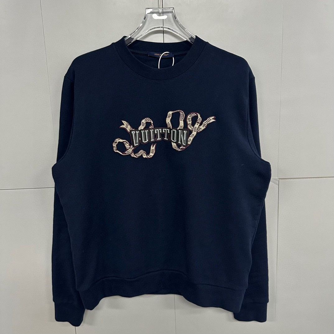 Louis Vuitton louis vuitton embroidery sweatshirt with ribbons Size US M / EU 48-50 / 2 - 1 Thumbnail
