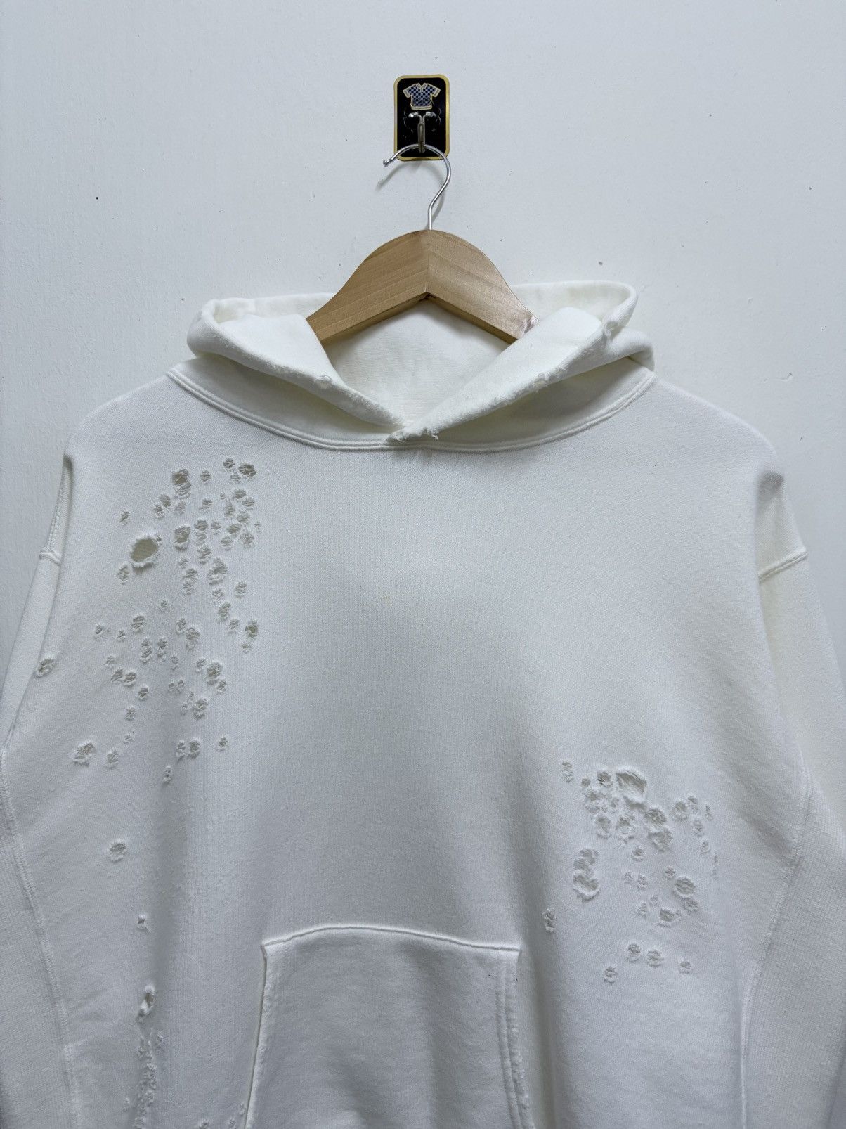 Sophnet. SS17 Sophnet. Off-White Style Distress Hoodie Size US M / EU 48-50 / 2 - 3 Thumbnail